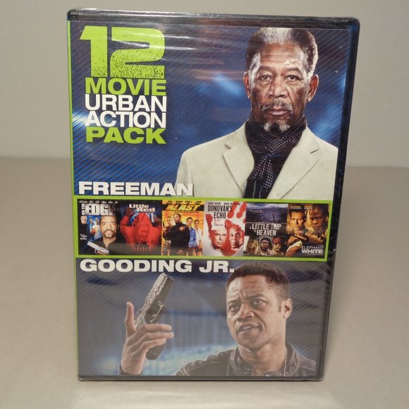 12 MOVIE URBAN ACTION PACK New DVD 2 Disc Set Morgan Freeman Cuba Gooding Jr. - Picture 1 of 7